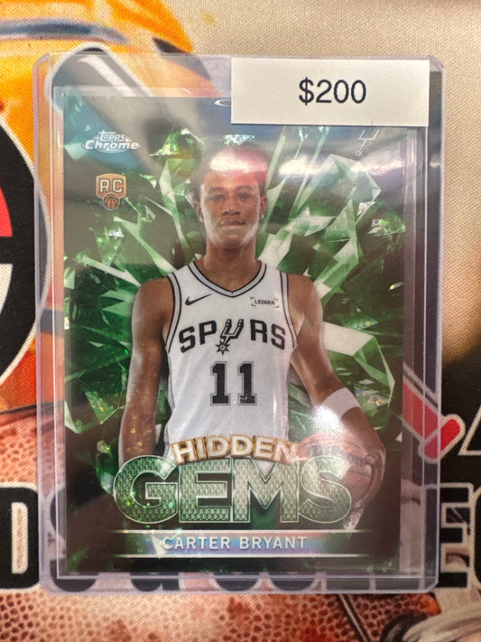 2025 Topps Chrome NBA Carter Bryant Rookie Hidden Gems Case Hit