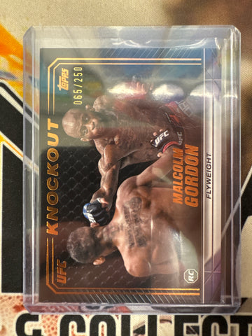 2024 Topps Knockout UFC Malcom Gordon Rookie Bronze Refractor /250