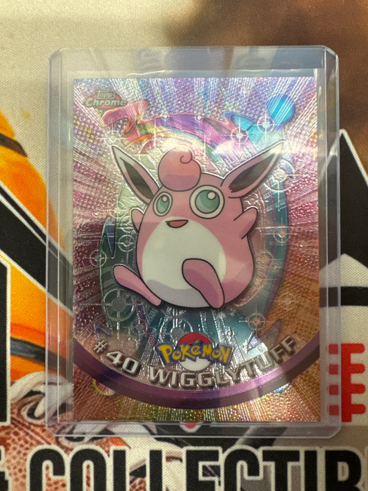 2000 Topps Chrome Pokemon Wigglytuff TV Animation Series #40