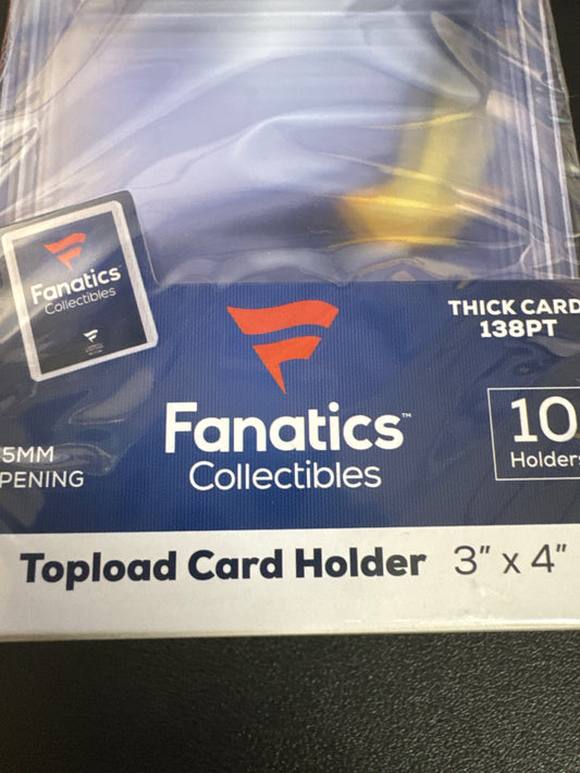 Fanatics 138pt 138 point toploader