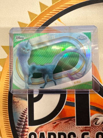 2025 Topps Chrome Disney SISU Green Refractor /99