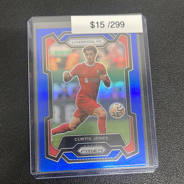 2023-24 Prizm Premier League Soccer Curtis Jones Blue /299