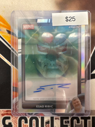 2026 Topps Chrome Marvel Esad Ribic Authentic Marvel Comic Boom Artist Autograph Fantastic Four #6 Refractor