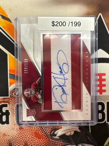 2016 Panini Prime Signatures Football Derrick Henry Rookie Signatures Cut /199