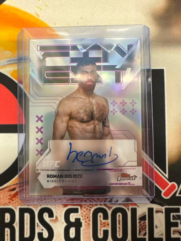 2025 Topps Finest UFC Roman Dolidze Finest Autograph