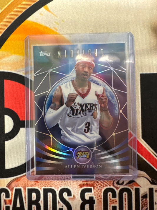 2025-26 Topps Midnight NBA Allen Iverson MoonFall Refractor