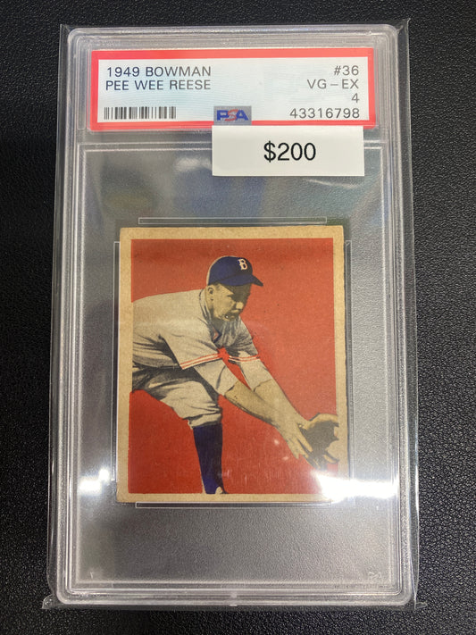 1949 Bowman Pee Wee Reese PSA 4