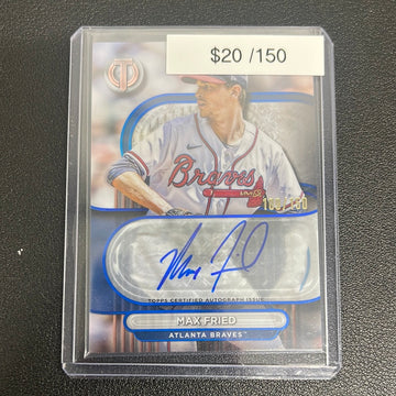 2024 MLB Topps Tribute Max Fried Blue Auto /150