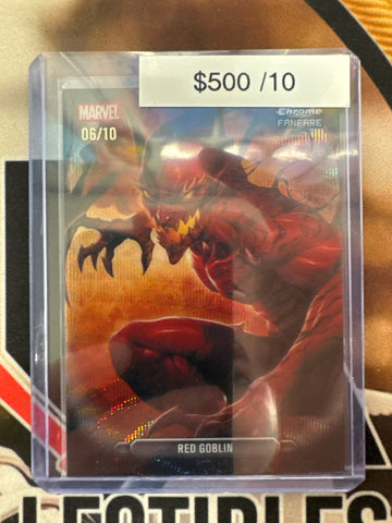 2026 Topps Chrome Marvel Red Goblin FANFARE /10 Case Hit