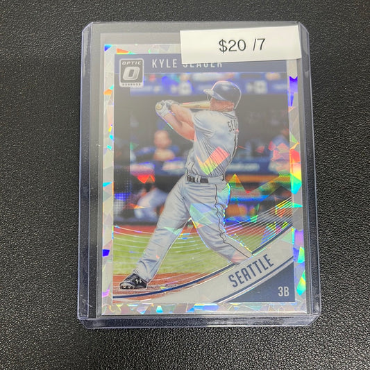 2018 MLB Donruss Optic Kyle Seager Cracked Ice /7