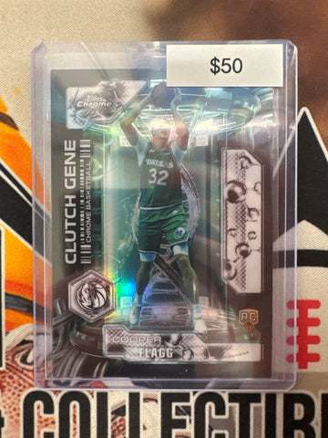 2026 Topps Chrome NBA Update Cooper Flagg Rookie Clutch Gene Refractor