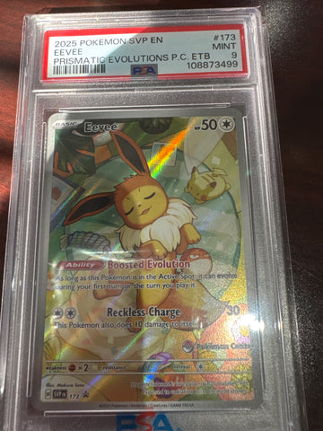 Pokemon Eevee Pokemon Center SVP 173 PSA 9