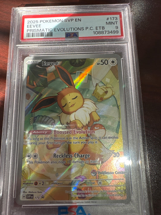Pokemon Eevee Pokemon Center SVP 173 PSA 9