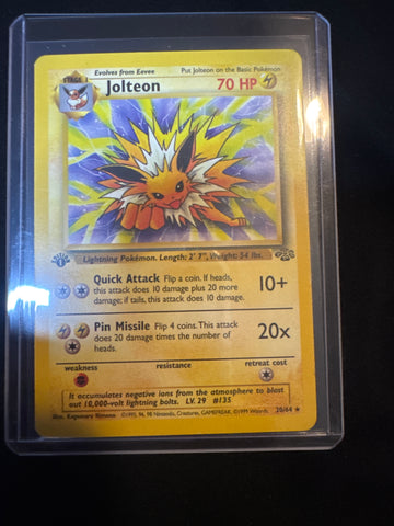 Pokemon Jolteon 20/64 Jungle 1st Edition LP