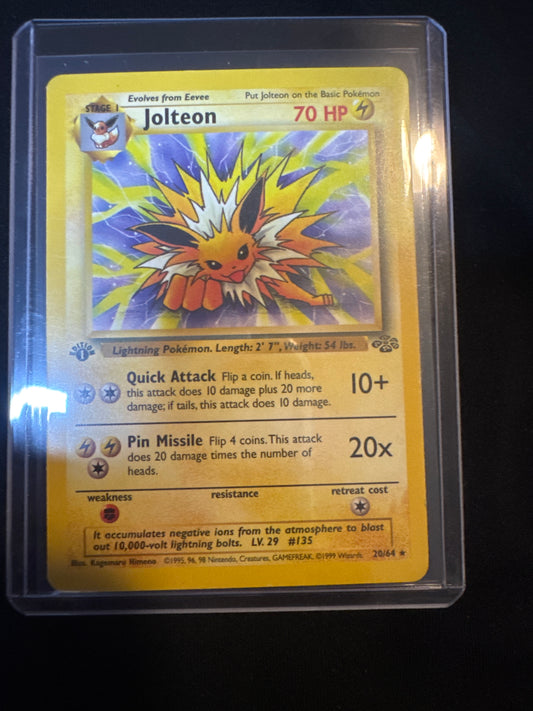 Pokemon Jolteon 20/64 Jungle 1st Edition LP