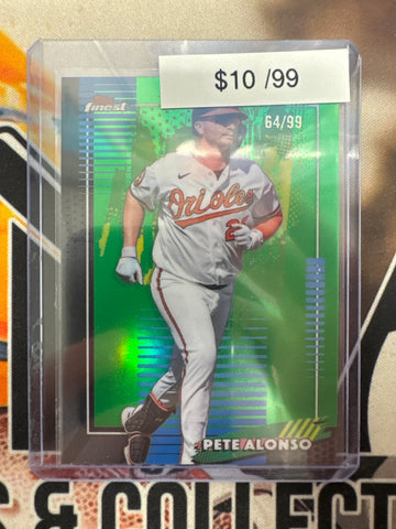 2026 Topps Finest MLB Pete Alonso Common Green Refractor /99