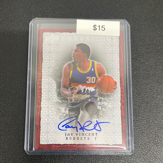 2007-08 NBA Chronology Jay Vincent Auto