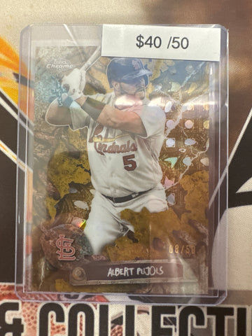 2026 Topps Chrome MLB X Cactus Jack Albert Pujols Gold Refractor /50