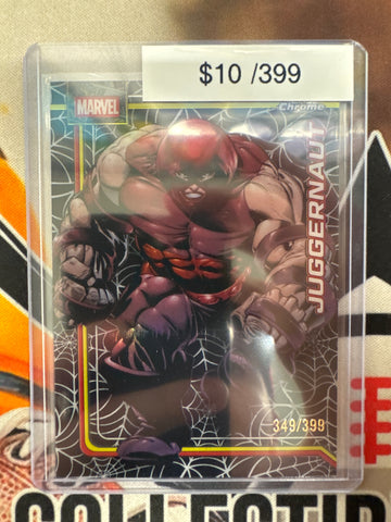 2026 Topps Chrome Marvel Juggernaut Spider-Web Refractor /399