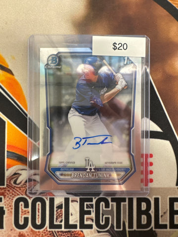 2026 Topps Bowman Brendan Tunink 1st Bowman Autograph