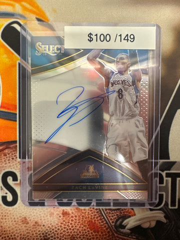 2015-16 Panini Select NBA Zach LaVine Base Autograph