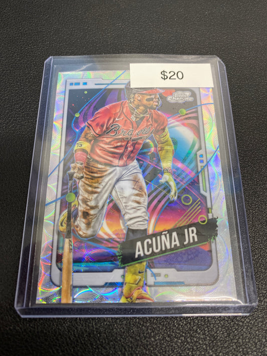 2024 Topps Chrome Cosmic Ronald Acuna Jr Nucleus Refractor SP