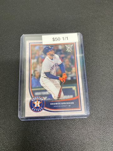 MLB Topps Big League Vault George Springer 1/1