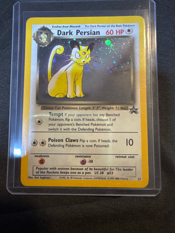 Pokémon Dark Persian Black Star Promo 17 Holo LP