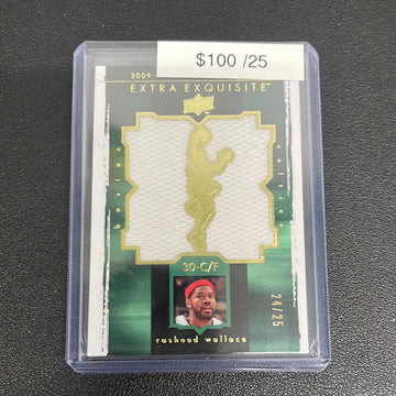 2009-10 NBA Exquisite Rasheed Wallace Extra Exquisite Gold Patch /25