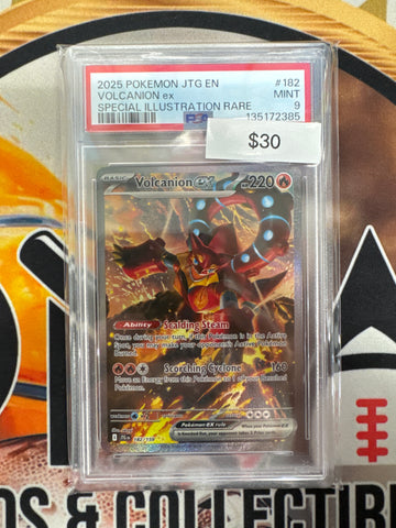 Pokemon Volcanion ex 182/159 Journey Together PSA 9