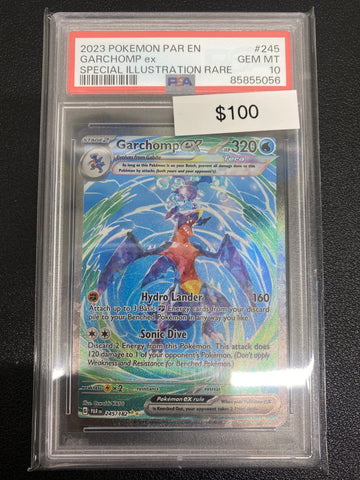 Pokémon Garchomp ex Special Illustration Rare Paradox Rift 245/182 PSA 10