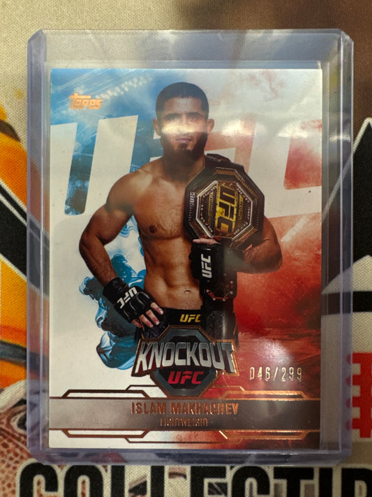 2025 Topps Knockout UFC Islam Makhachev Bronze Refractor /299