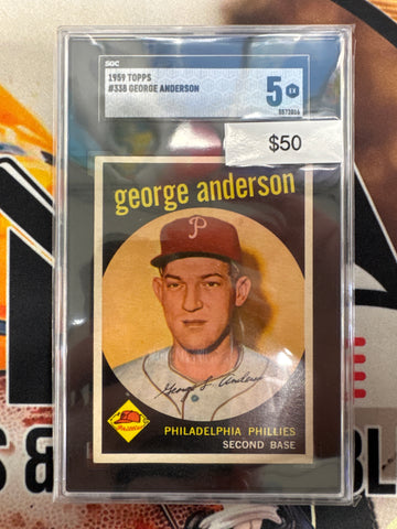 1959 Topps MLB George Anderson SGC 5