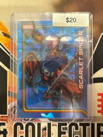 2026 Topps Chrome Marvel Sapphire Scarlet Spider Sapphire Base