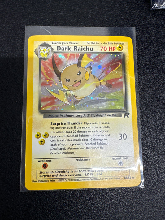 Pokémon Dark Raichu holo 83/82 Team Rocket LP