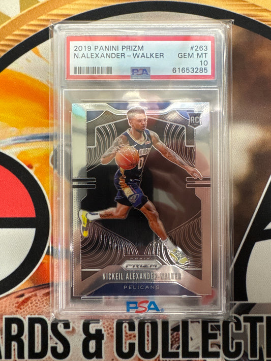 2019 Panini Prizm NBA Nickeil Alexander-Walker Rookie PSA 10