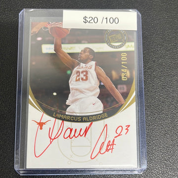 2006 NBA Press Pass LaMarcus Aldridge Auto /100