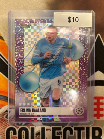 2026 Topps Finest UEFA Club Competitions Erling Haaland Uncommon XFractor