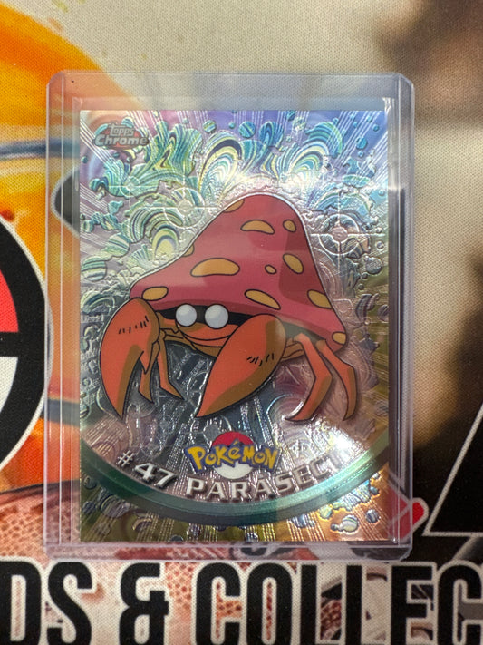 2000 Topps Chrome Pokemon Parasect TV Animation Series #47