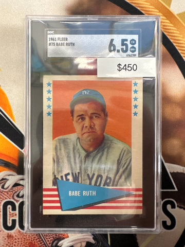 1961 Fleer Baseball Babe Ruth SGC 6.5