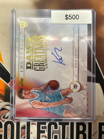 2026 Topps Inception NBA Kon Knueppel Dawn Of Greatness Rookie Autograph