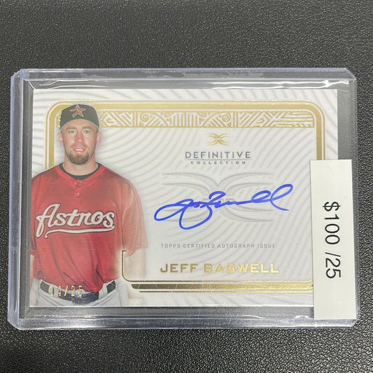 2023 Topps Definitive Jeff Bagwell Auto /25