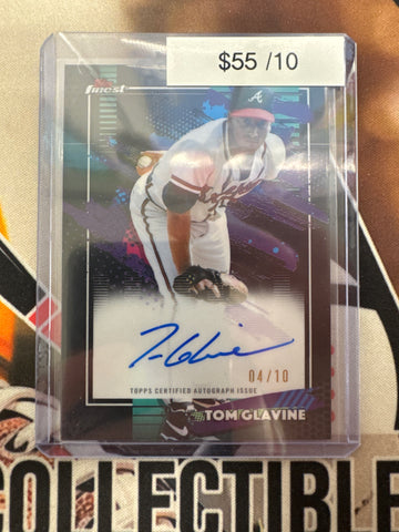 2026 Topps Finest MLB Tom Glavine Finest Autograph Black Refractor /10