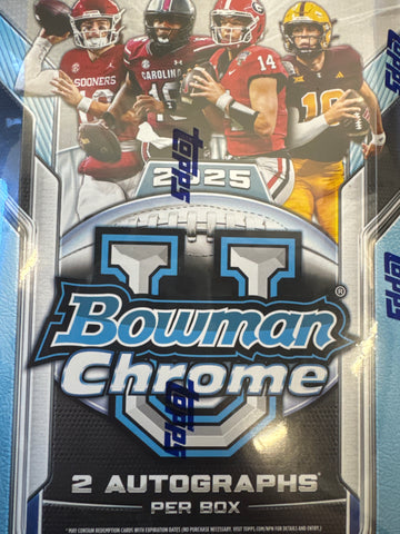 2025 Bowman Chrome U football hobby