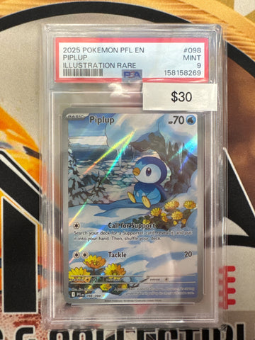 Pokemon Piplup 098/094 Phantasmal Flames PSA 9