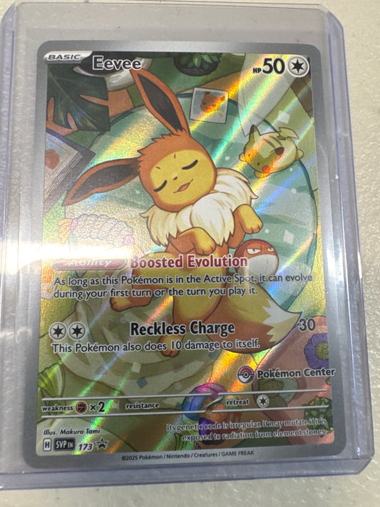 Pokemon Eevee SVP 173 Pokemon Center promo Prismatic Evolutions
