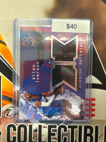 2004 Upper Deck SPx Allen Iverson Winning Materials Dual Relic