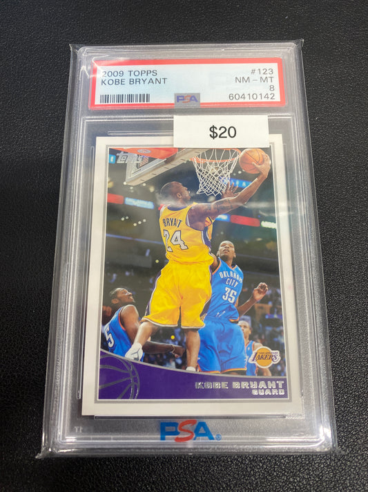 2009 NBA Topps Kobe Bryant PSA 8