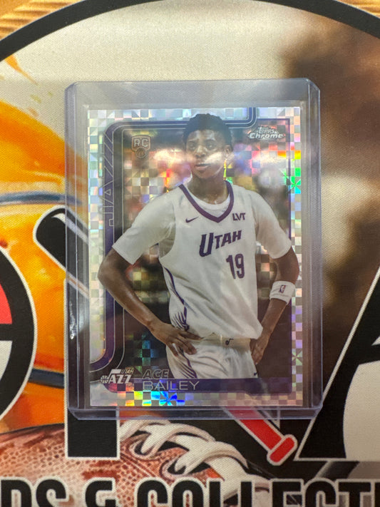 2025-26 Topps Chrome NBA Ace Bailey Rookie X-Fractor