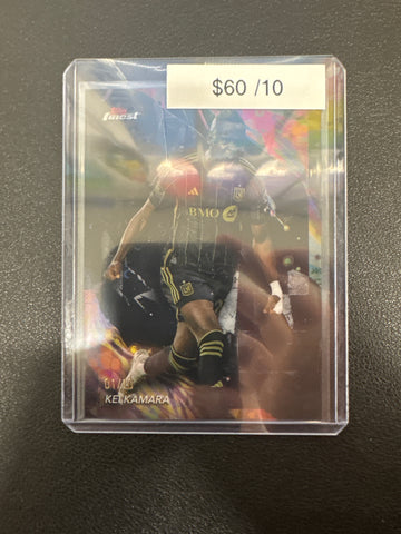 2024 Topps Finest MLS Kei Kamara Uncommon Black Refractor /10